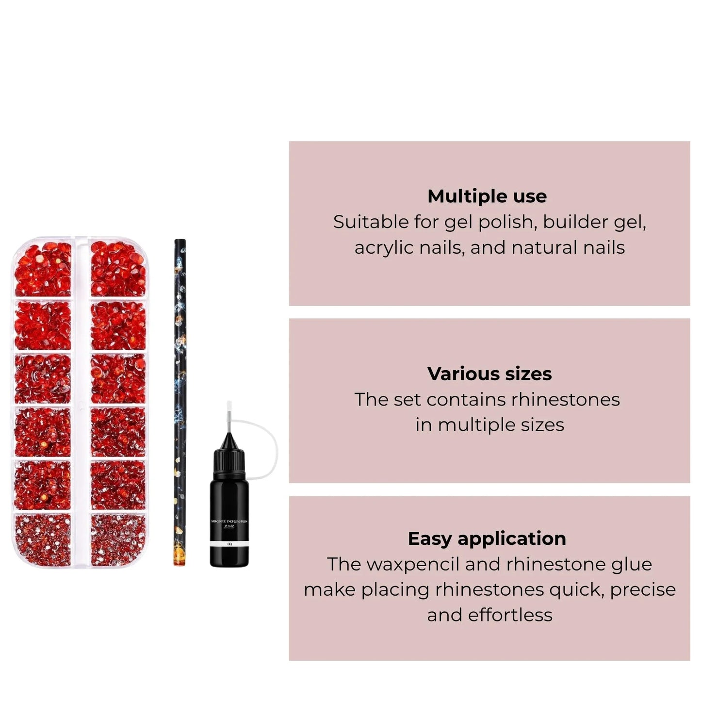 Rhinestones - Set - 3-delig
