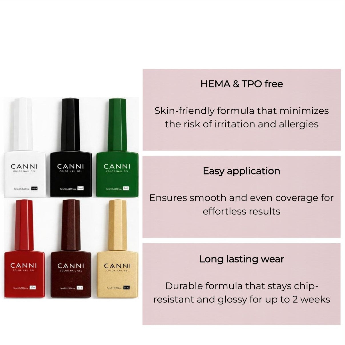 Canni - Gellak - 6 stuks - 10 ml