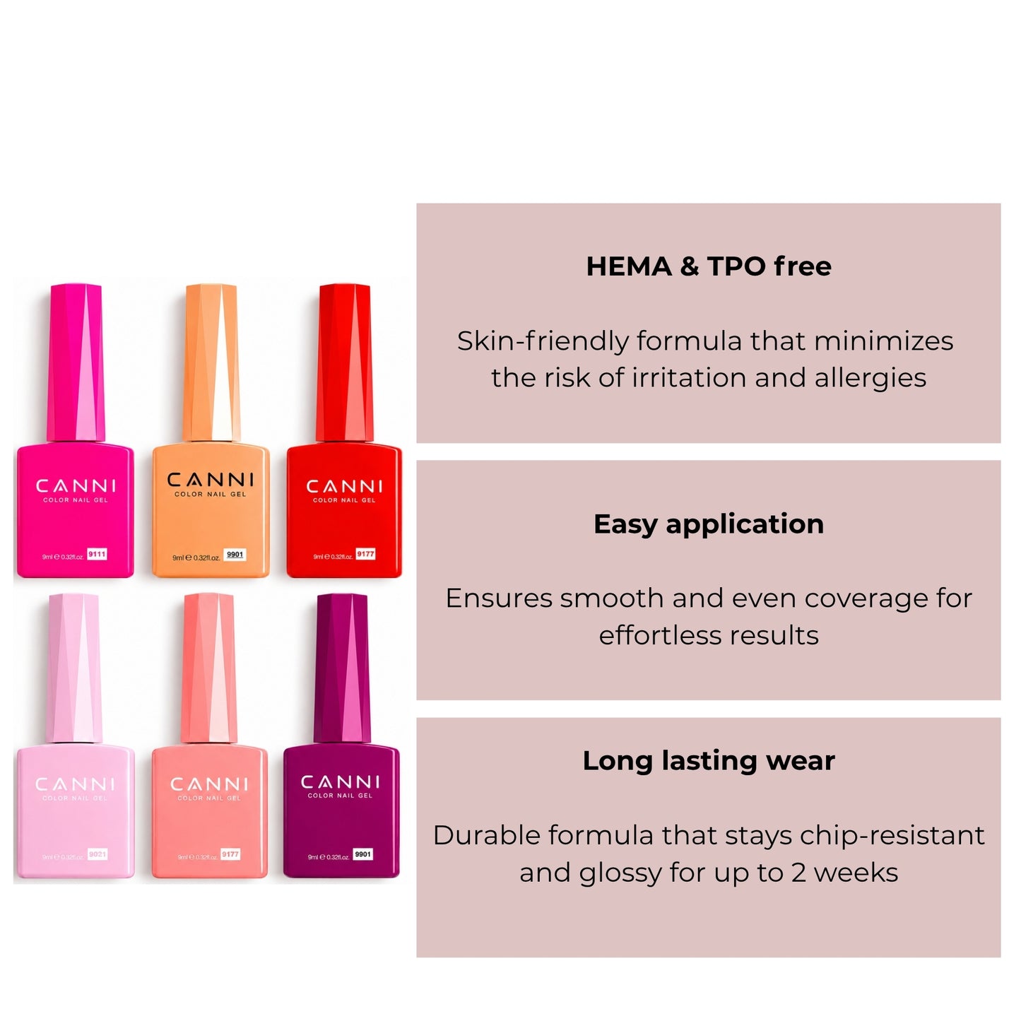 Canni - Gellak - 6 stuks - 10 ml