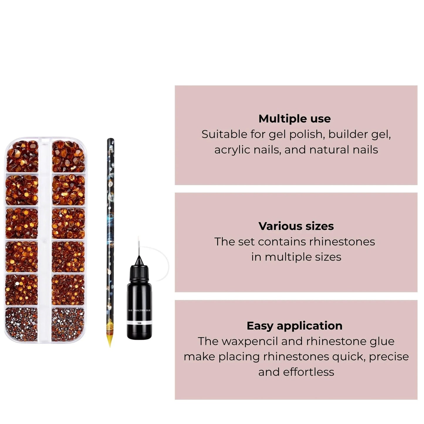 Rhinestones - Set - 3-delig