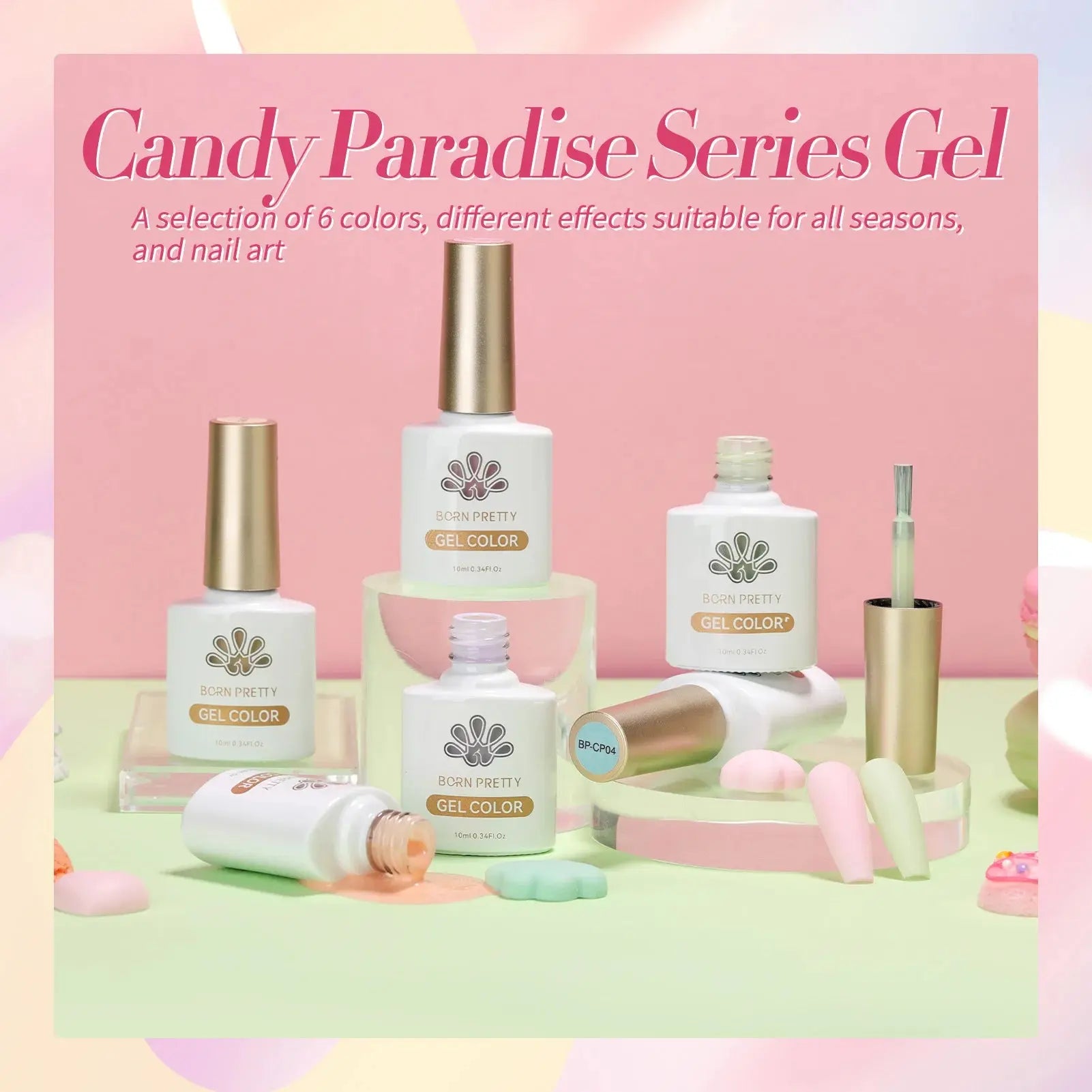 Born Pretty - Gellak set - Pastel Goodbitz