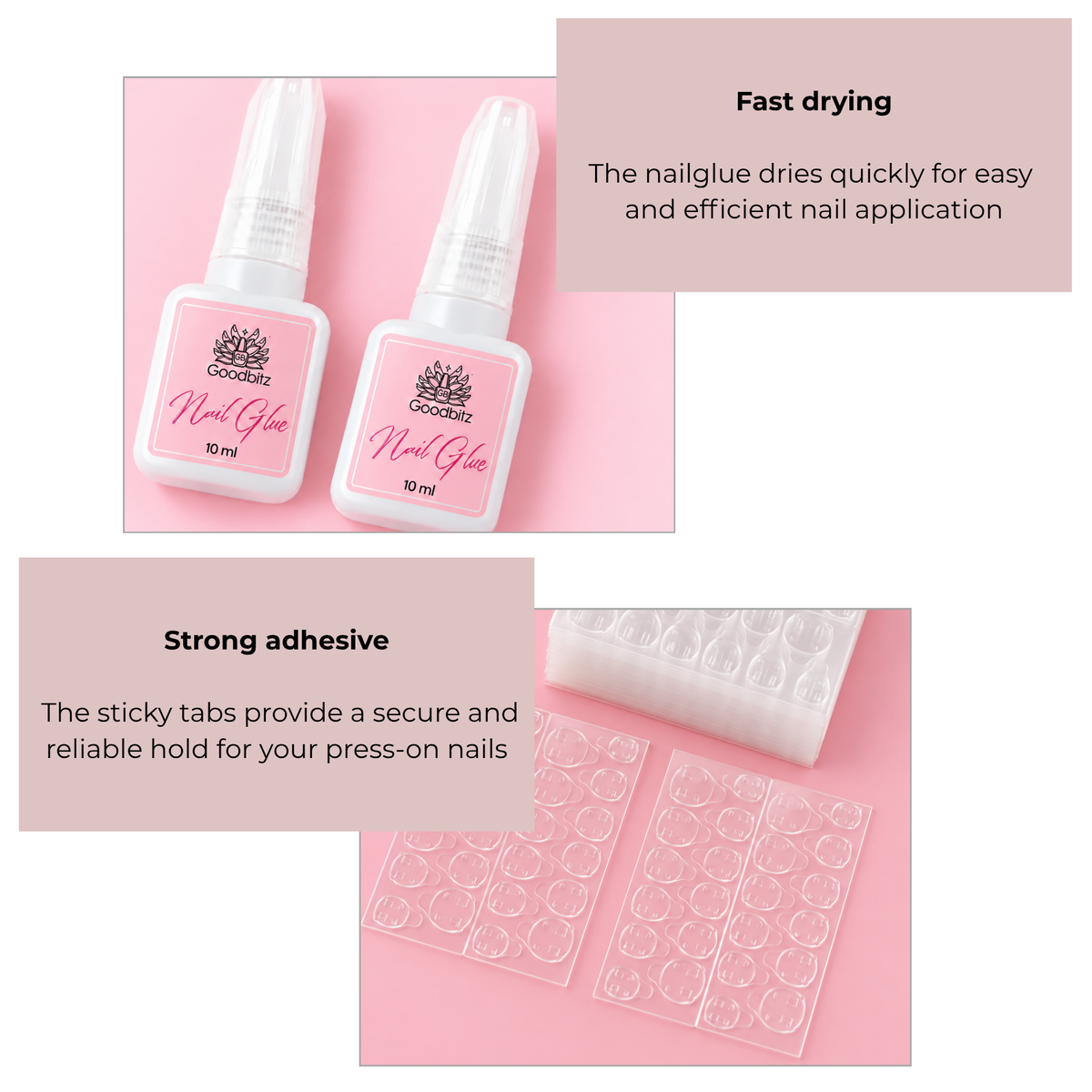 Goodbitz - Nageltips - Square - Set