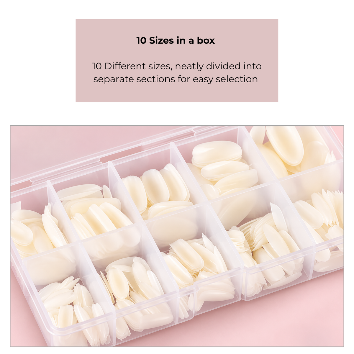 Faux ongles - Ovale - Couverture complète