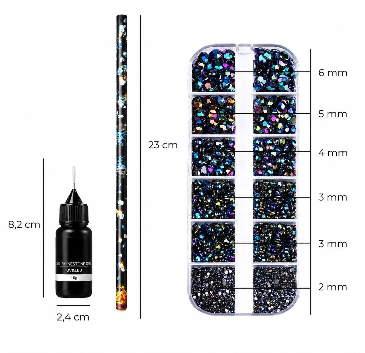 Rhinestones - Set - 3-delig