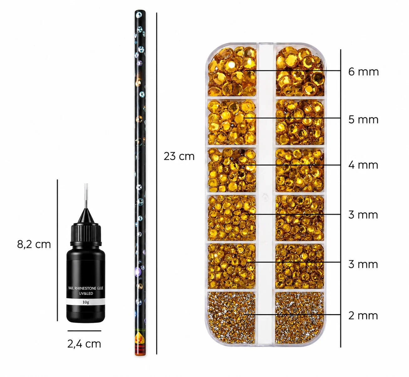 Strass - Ensemble - 3 pièces