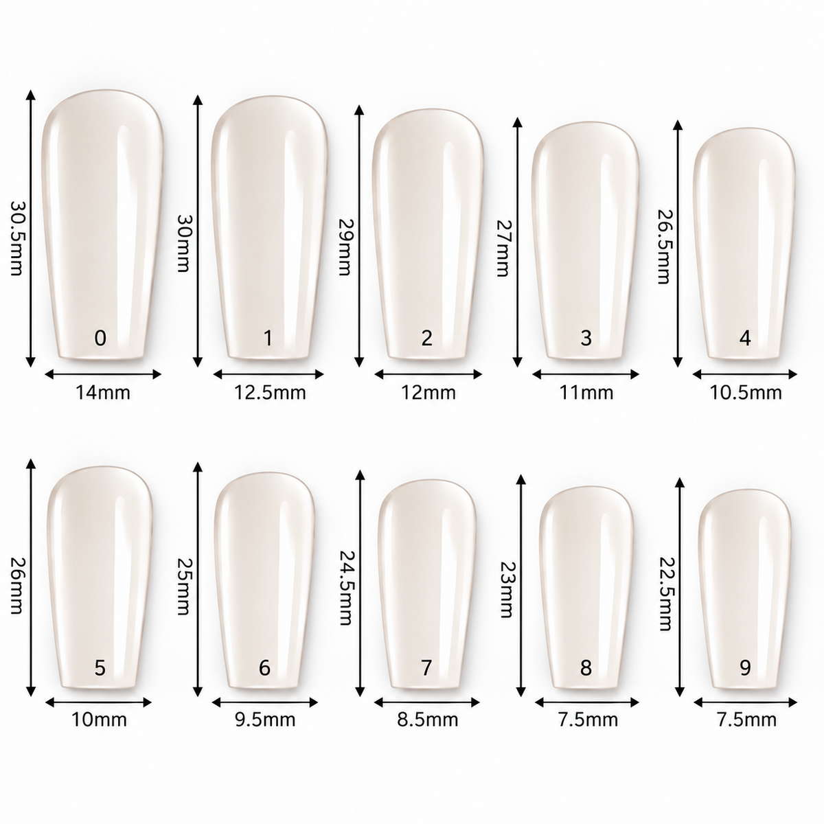 Goodbitz - Nageltips - Square - Set