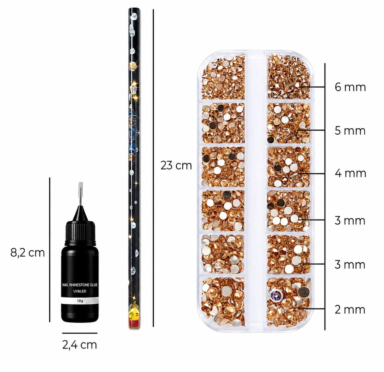 Rhinestones - Set - 3-delig