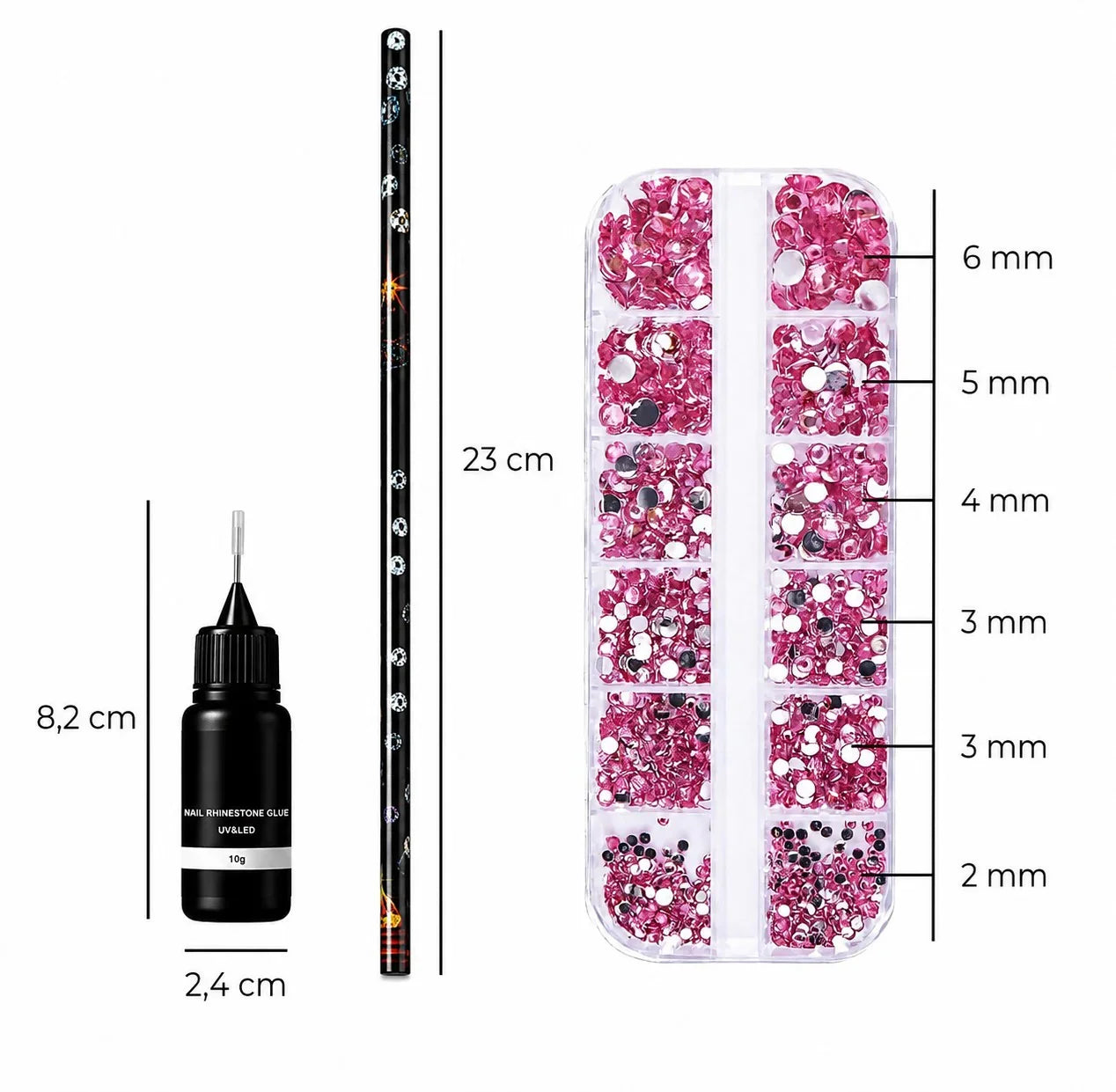 Rhinestones - Set - 3-delig