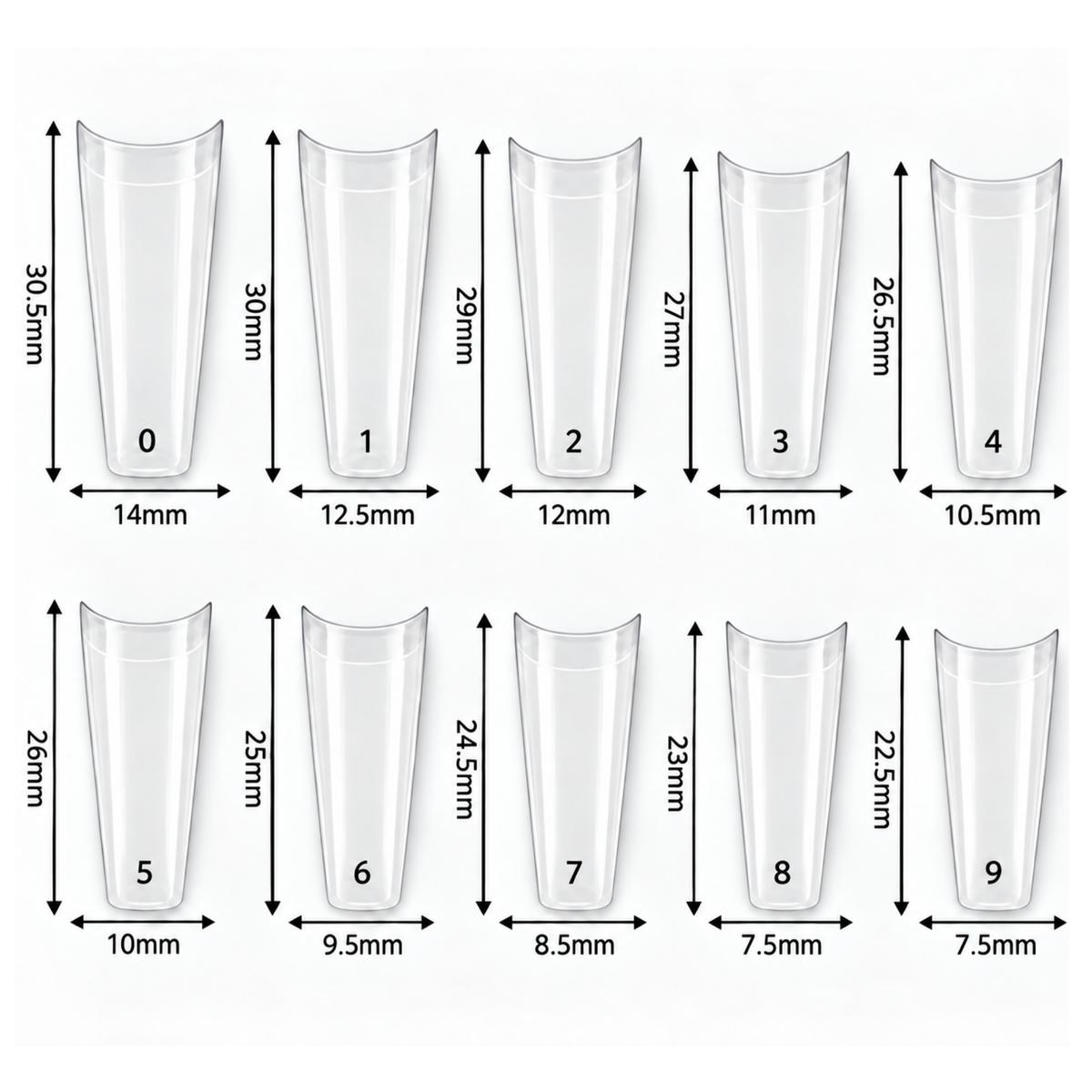 Goodbitz - Nageltips - Stiletto - 500 stuks