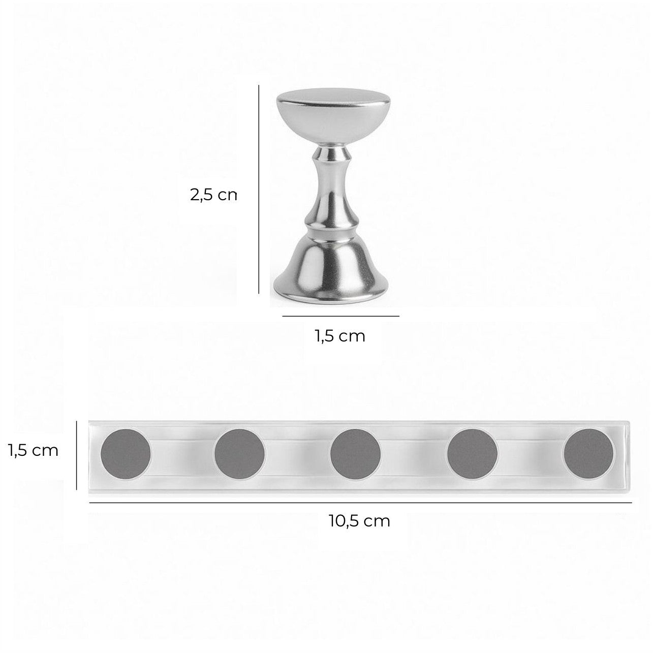 Nagelhouders - 2 stuks - 12-delig