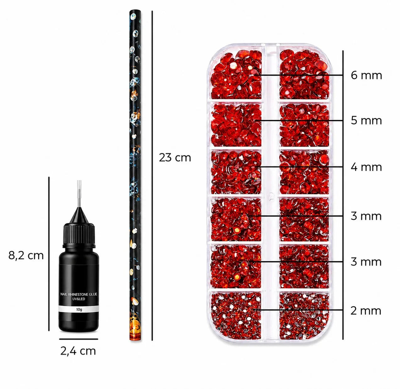 Rhinestones - Set - 3-delig