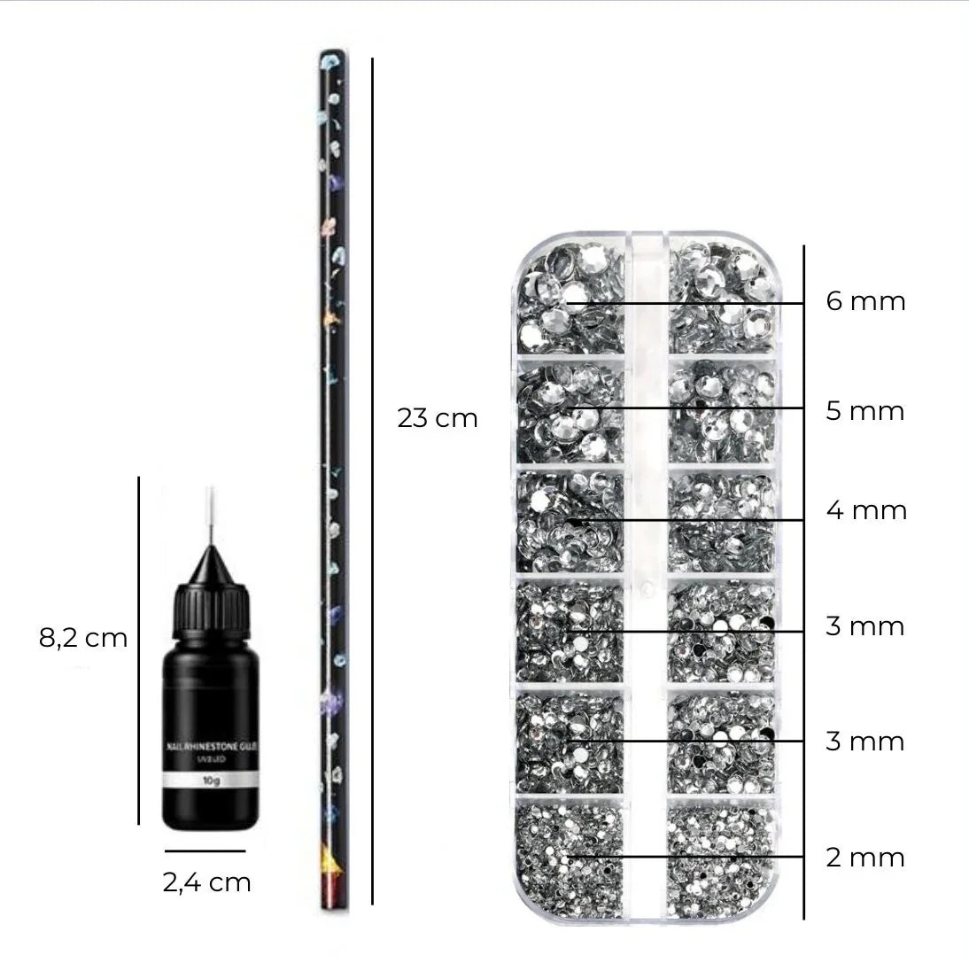 Rhinestones - Set - 3-delig