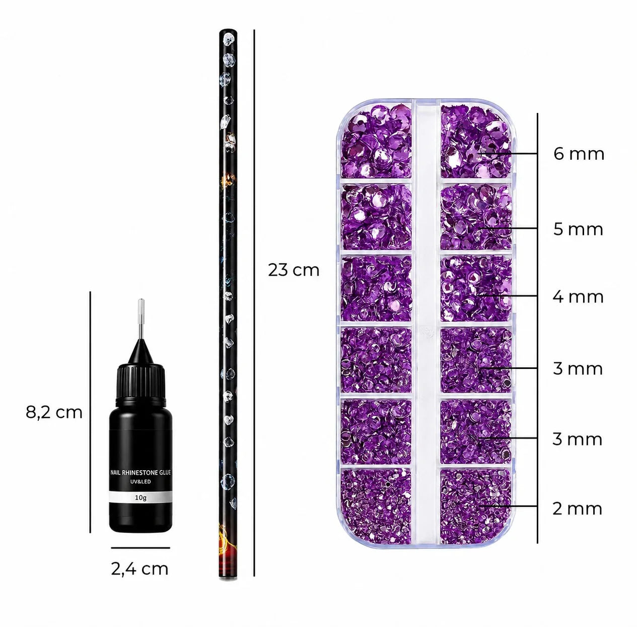 Rhinestones - Set - 3-delig