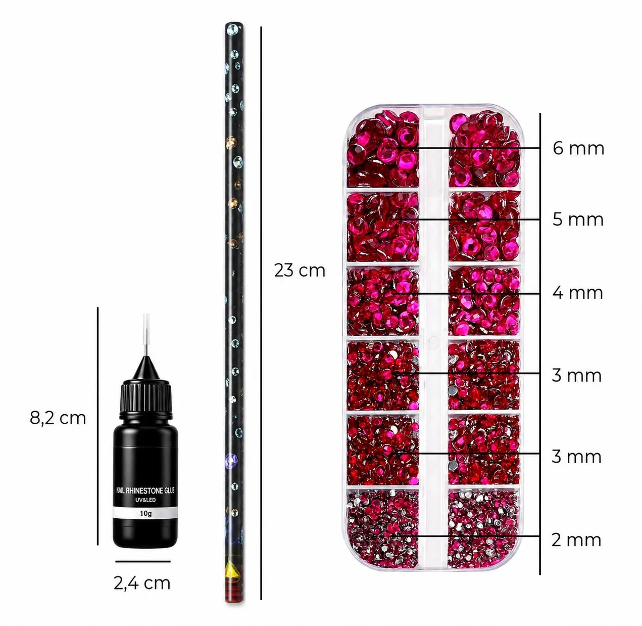 Rhinestones - Set - 3-delig