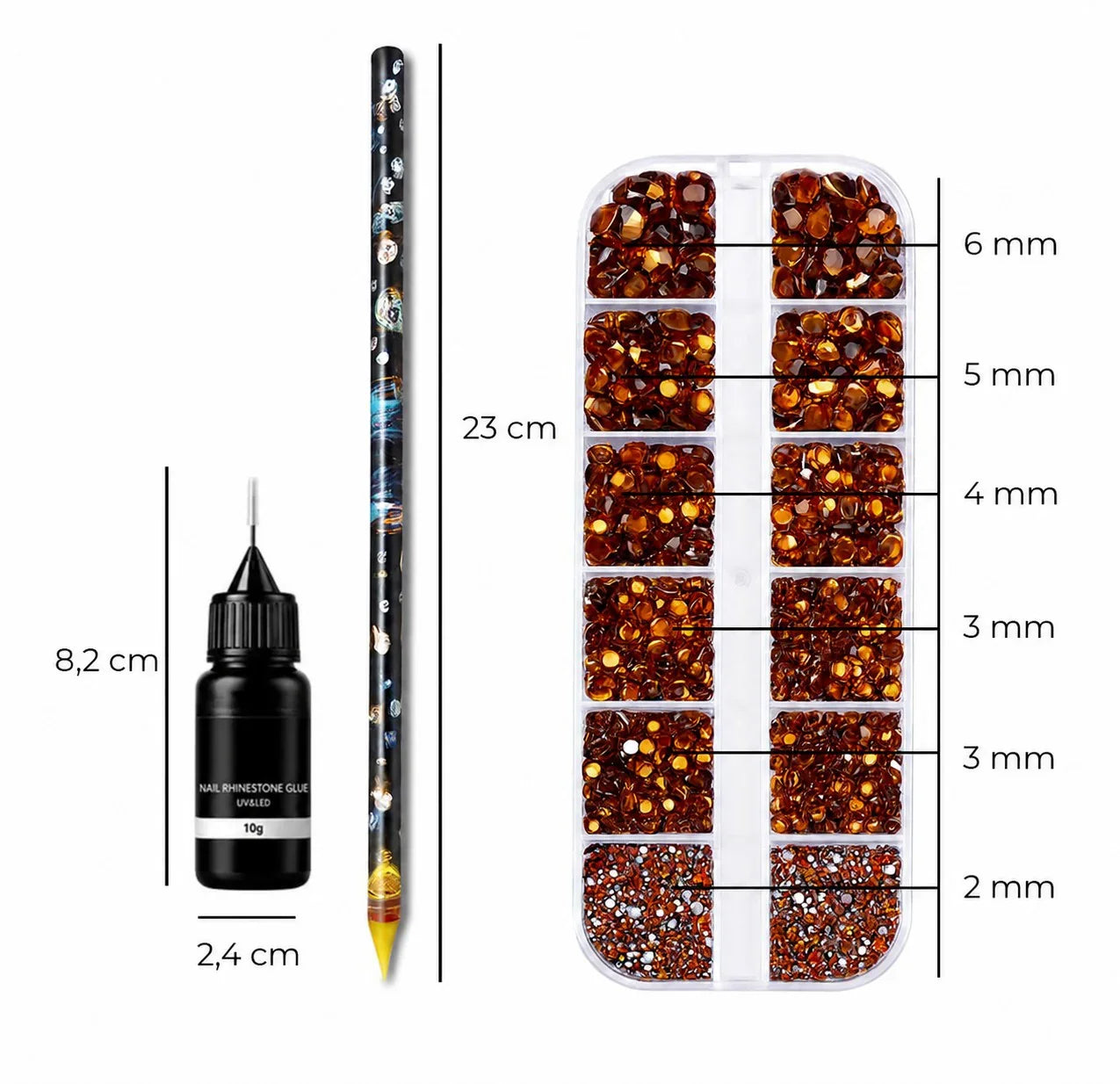 Rhinestones - Set - 3-delig