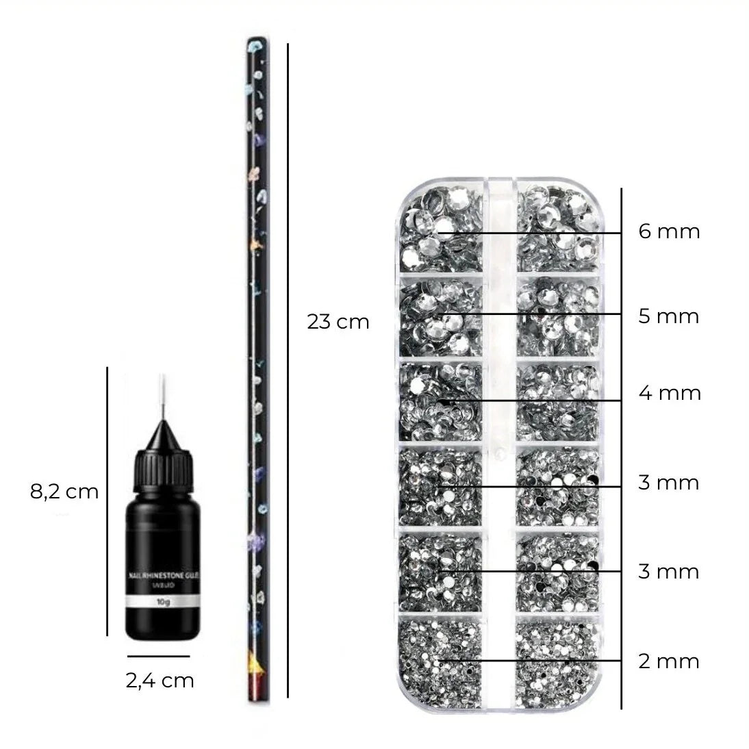 Strass - Set - 10 pièces