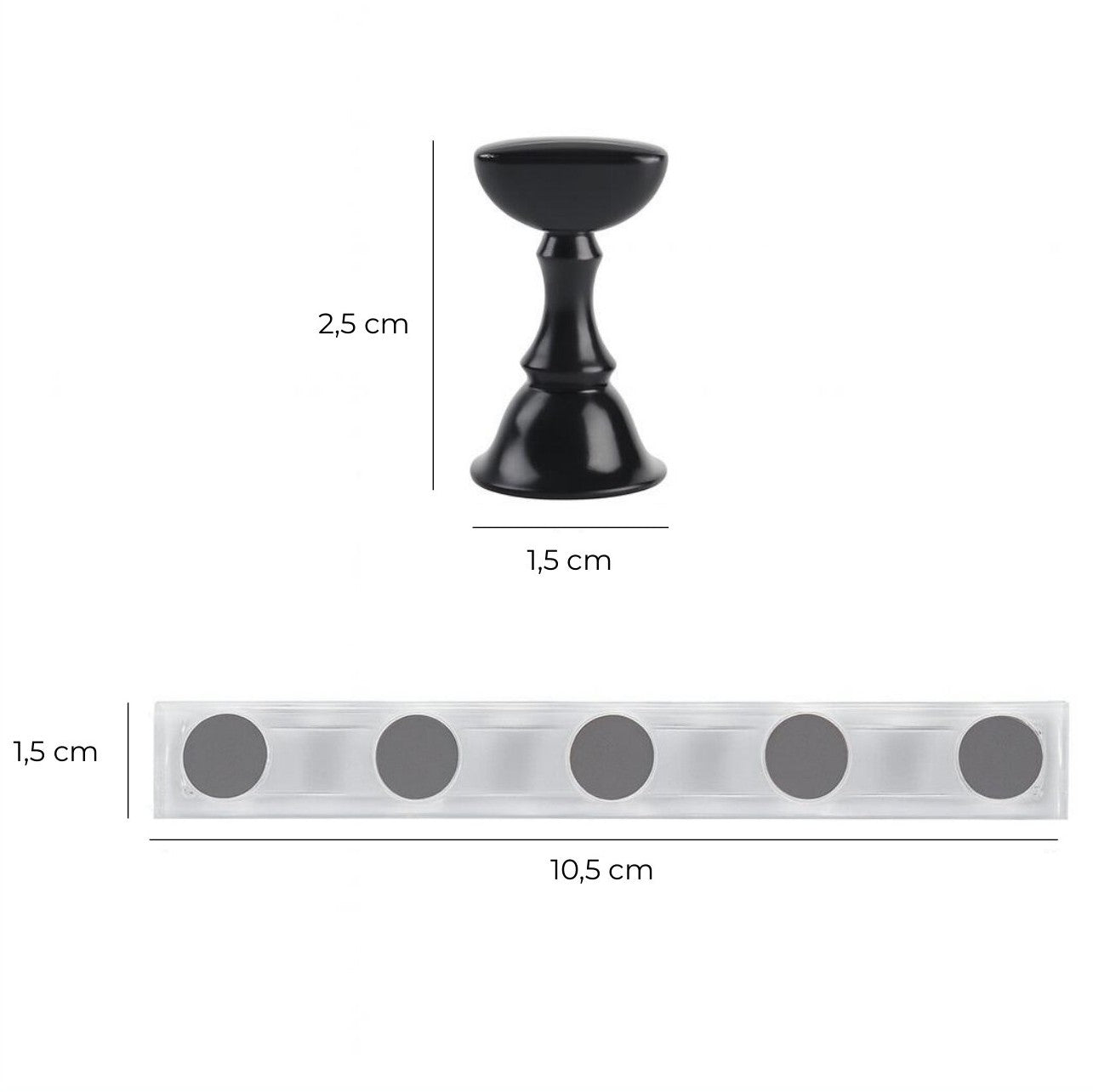 Nagelhouders - 2 stuks - 12-delig