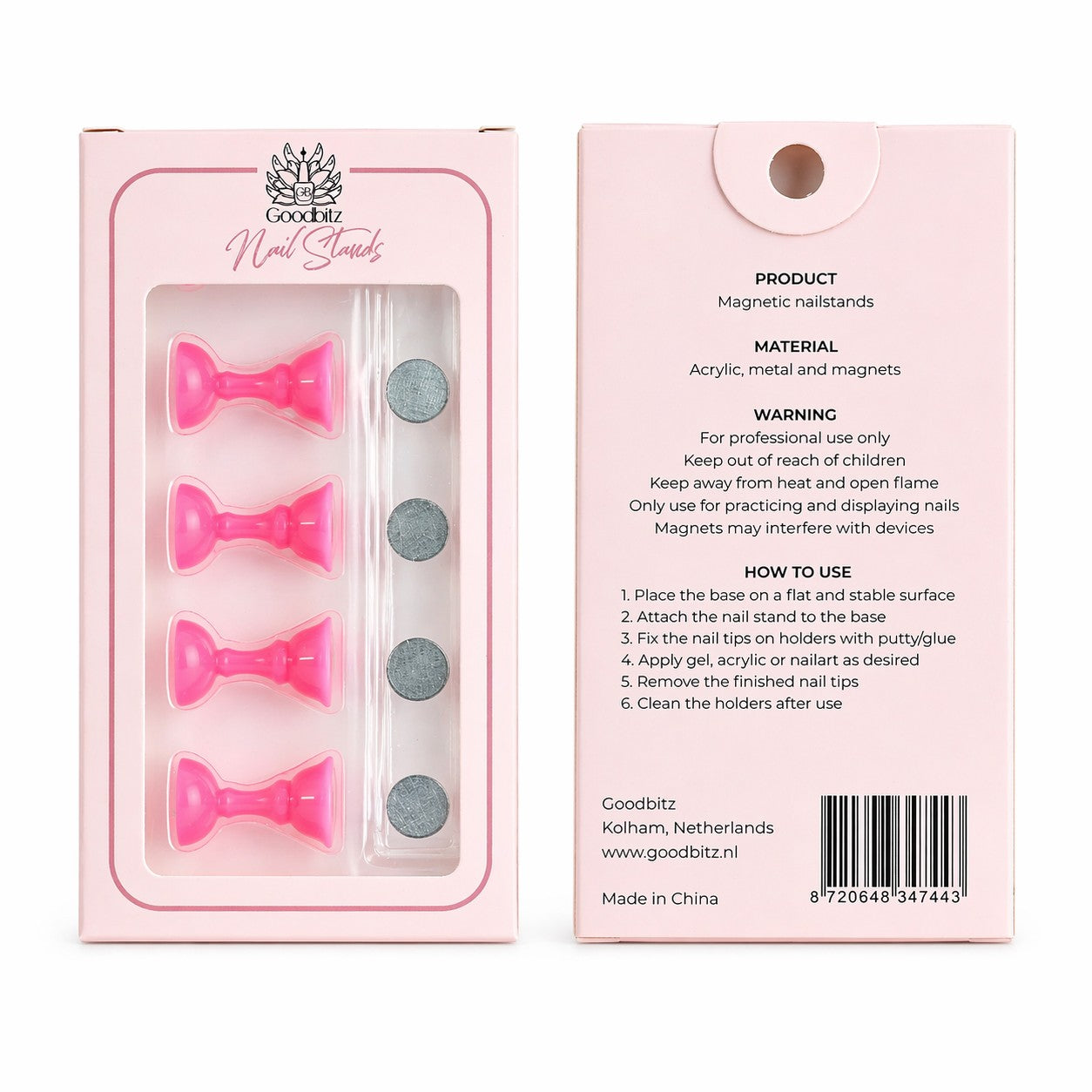 Nagelhouders - 2 stuks - 12-delig