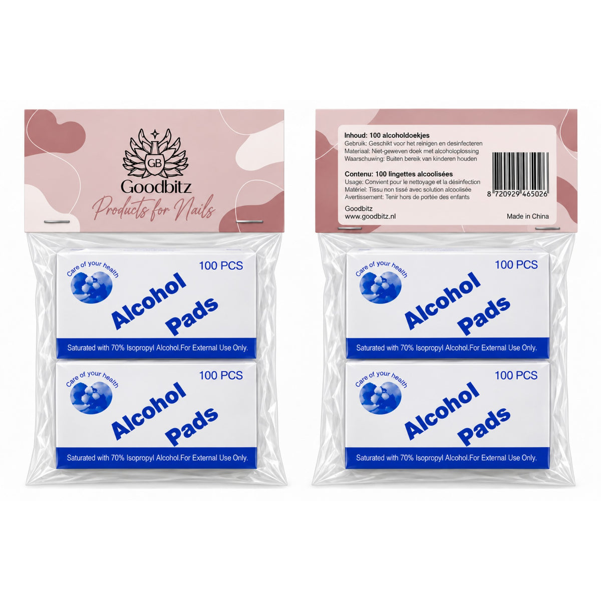 Goodbitz - Alcohol doekjes - 200 stuks