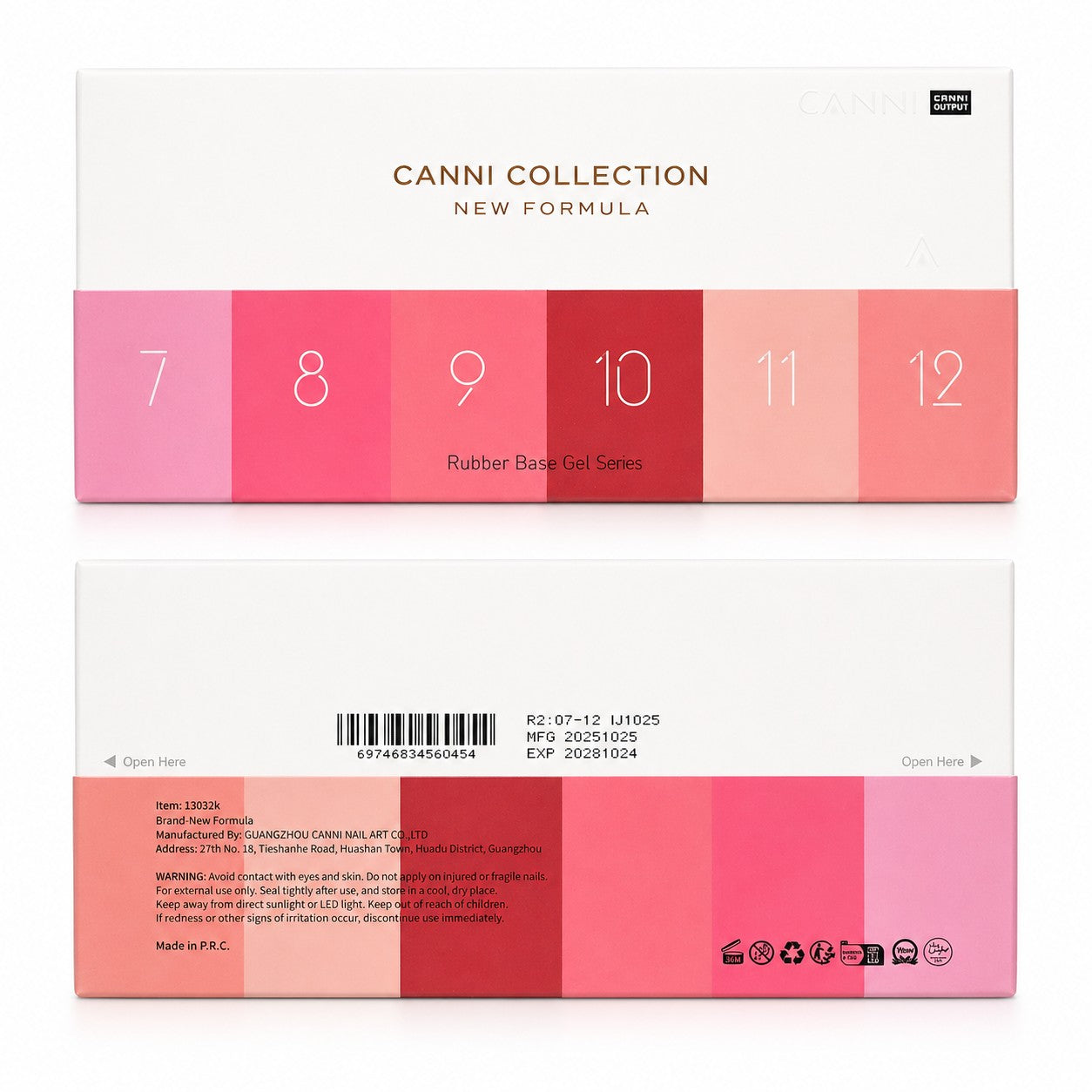 Canni - Rubberbase - 6 stuks - 10 ml