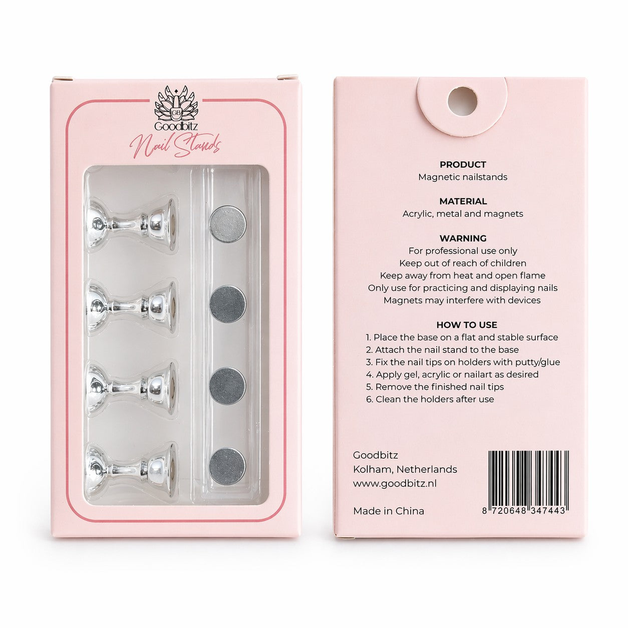 Nagelhouders - 2 stuks - 12-delig