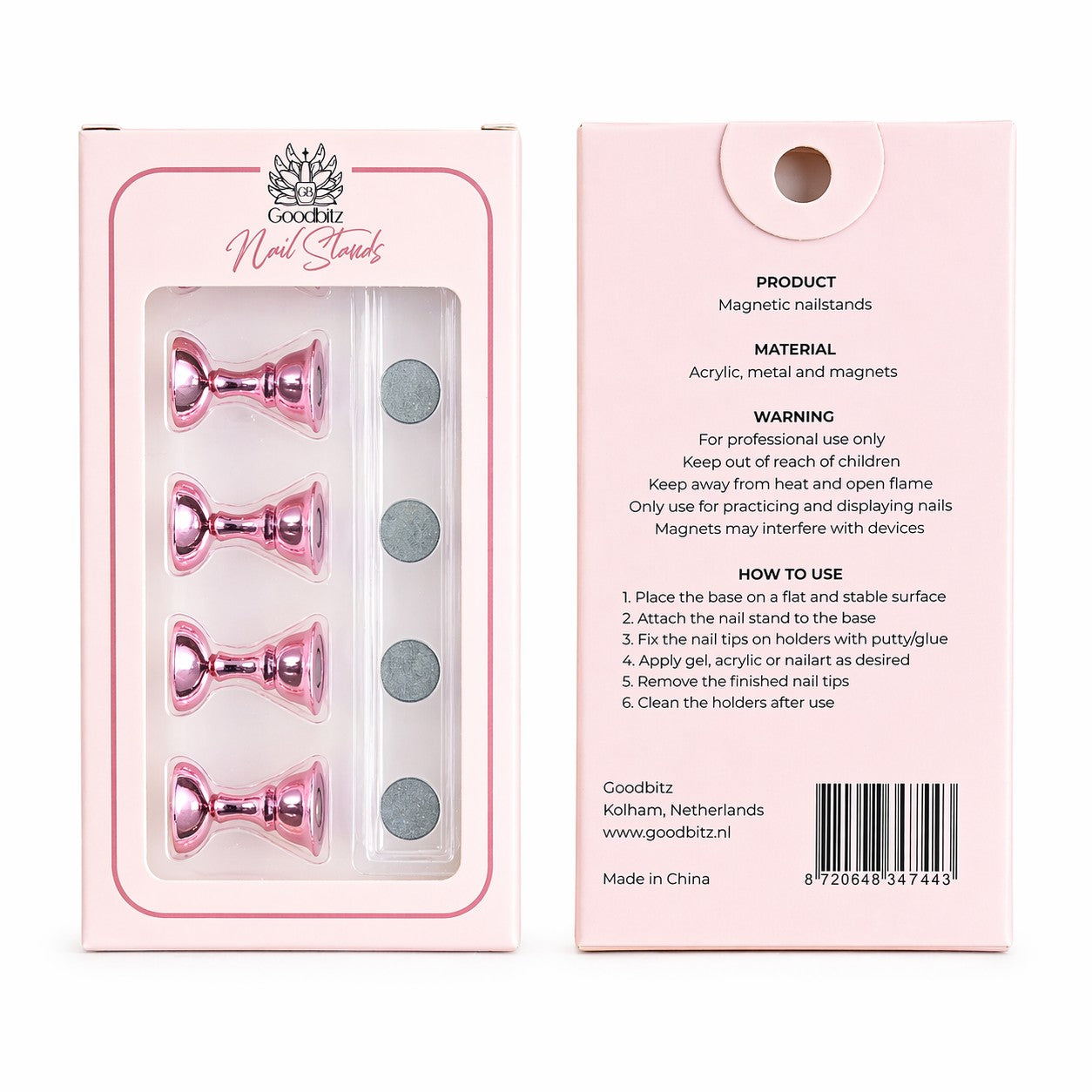 Nagelhouders - 2 stuks - 12-delig