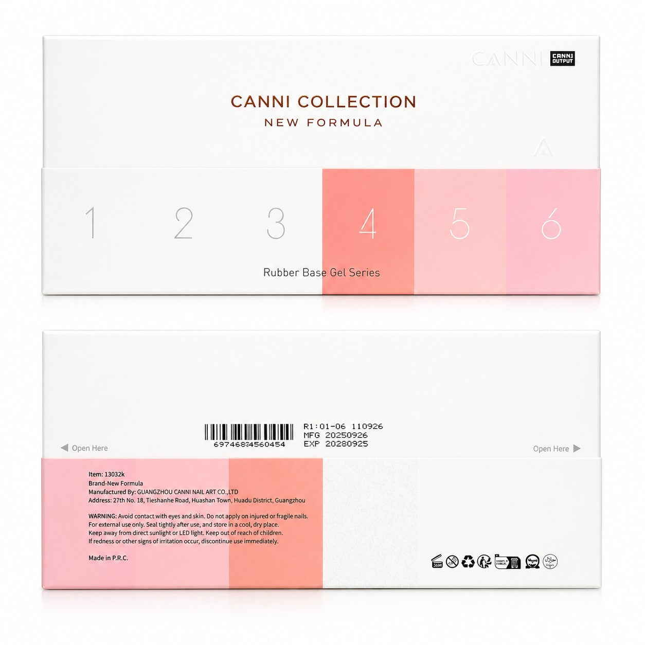 Canni - Rubberbase - 6 stuks - 10 ml