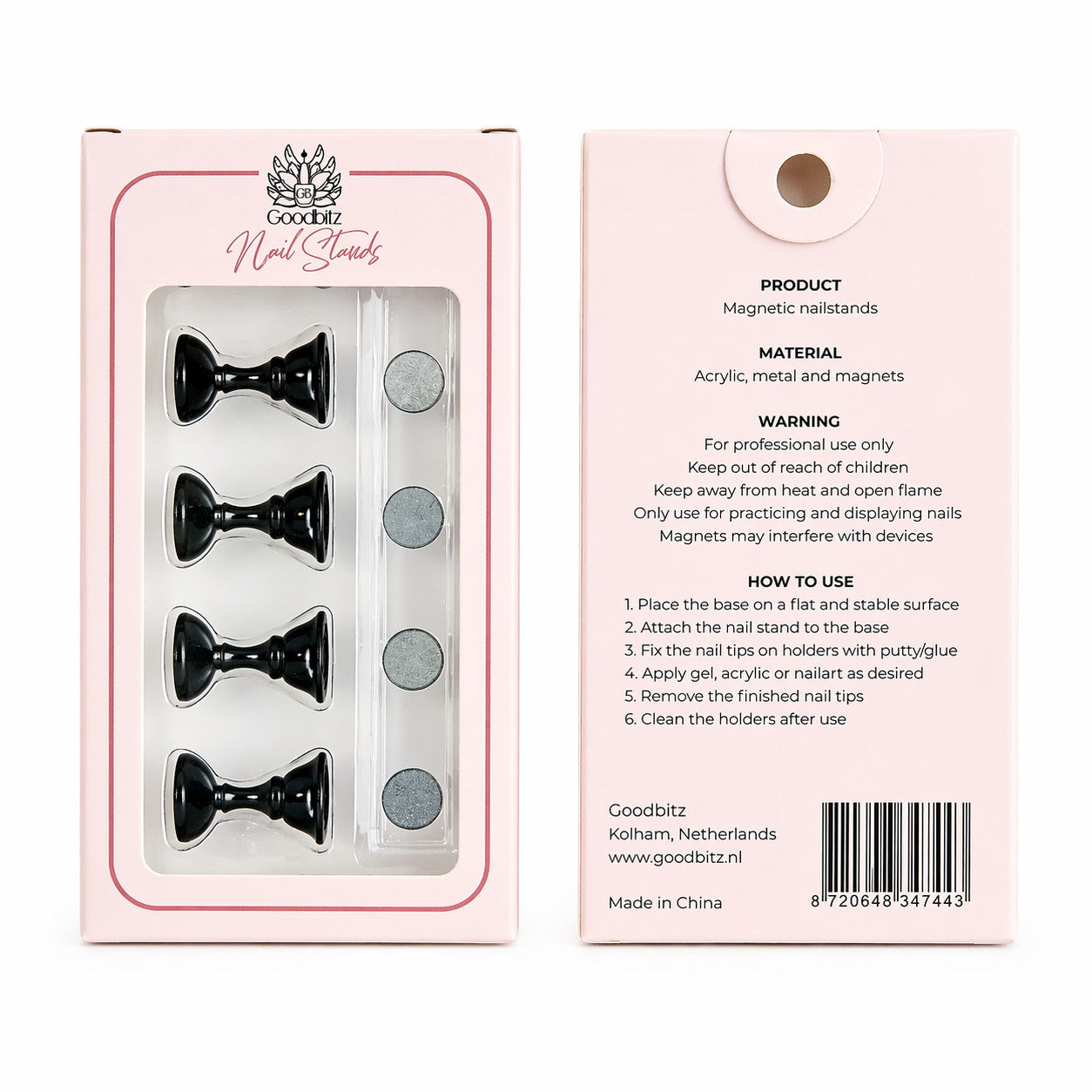 Nagelhouders - 2 stuks - 12-delig