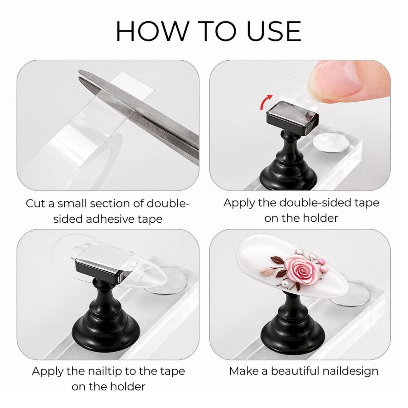 Nagelhouders - 2 stuks - 12-delig