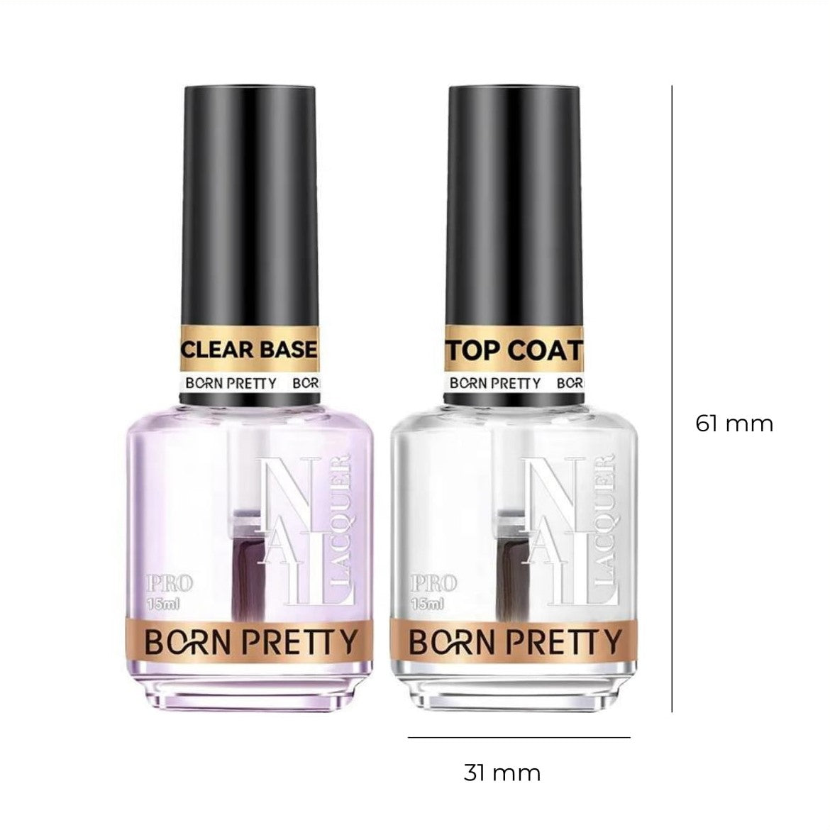 Born Pretty - Basecoat en Topcoat nagellak