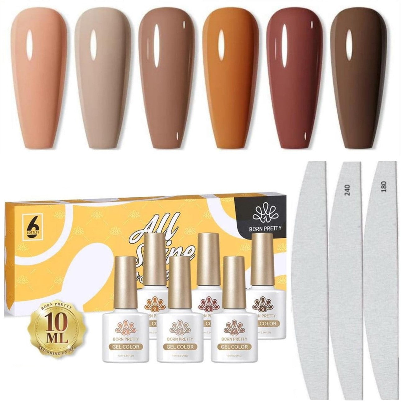 Born Pretty - Gellak set - 6 stuks