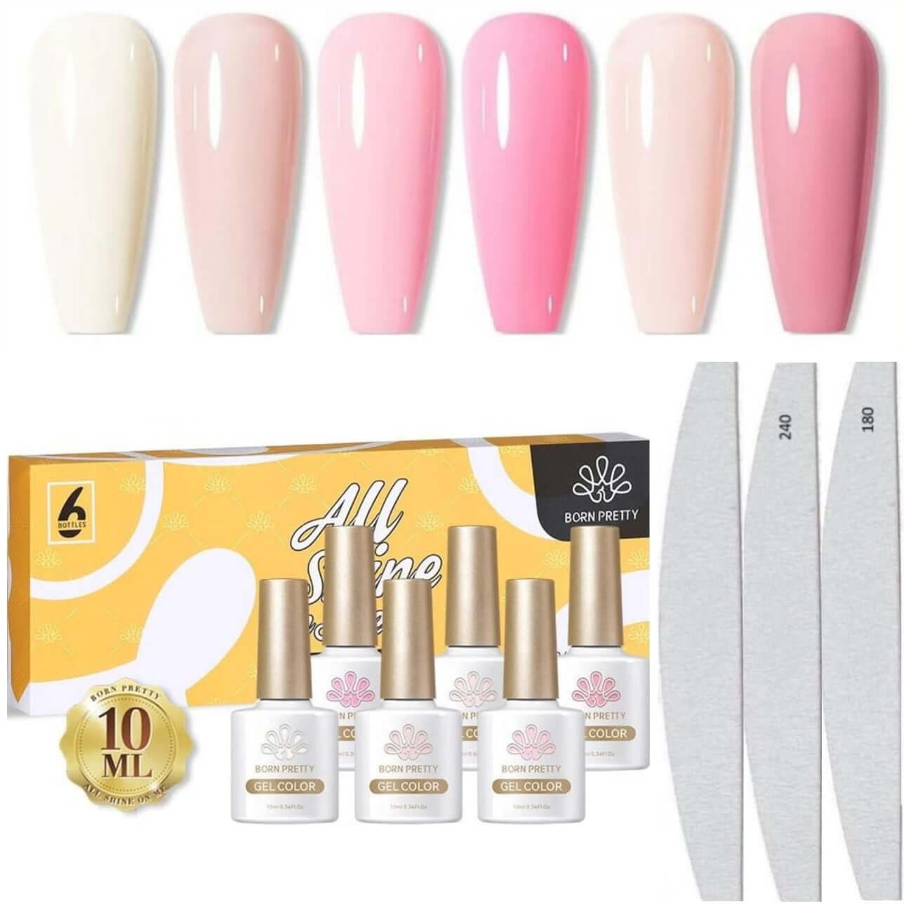  Born Pretty - Gellak set - Roze Goodbitz