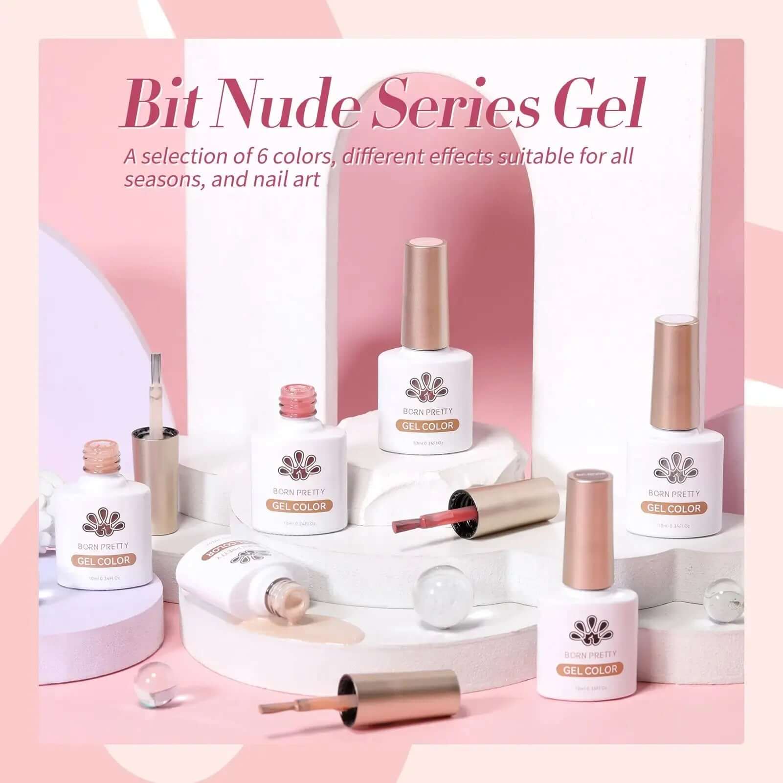 Born Pretty - Gellak set - Roze Goodbitz