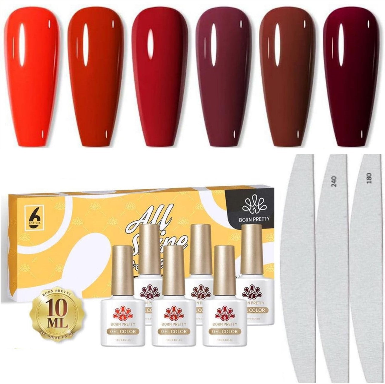 Born Pretty - Gellak set - 6 stuks