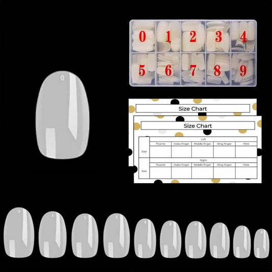 Nail tips - Oval - Full cover