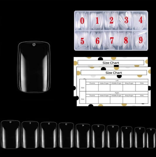 Nageltips - Square - Full cover