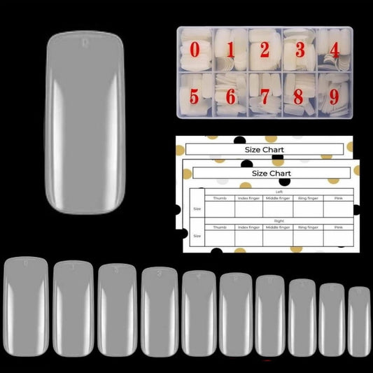 Nail tips - Square - Full cover