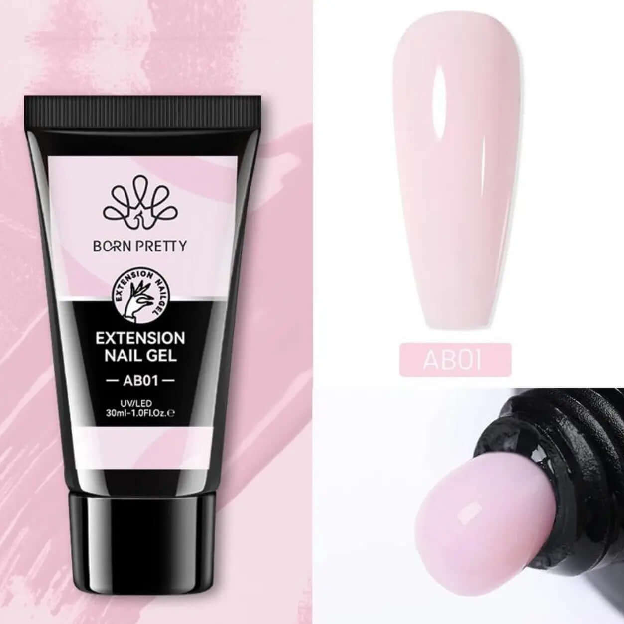 Born Pretty - Polygel en vloeistof - Licht roze - Goodbitz