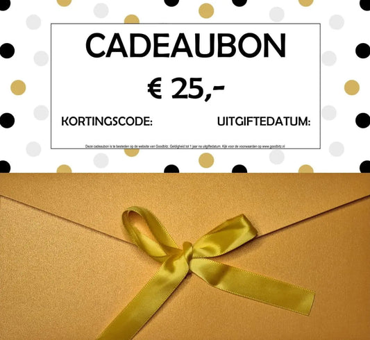 Cadeaubon € 25,- - Goodbitz