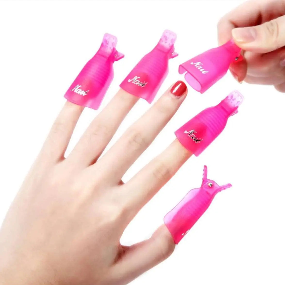 Manicureset met removal clips - Roze - Goodbitz