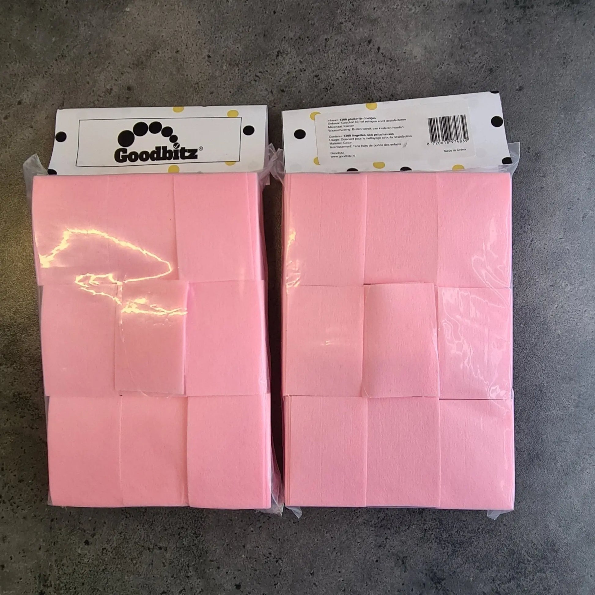 Nageldoekjes - Roze - 1200 stuks - Goodbitz