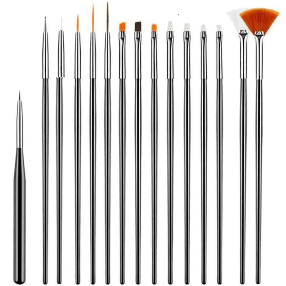 Penselen en dotting tools - 20-delig - Goodbitz